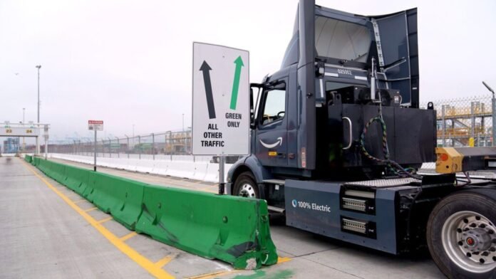 Amazon adds Volvo electric drayage trucks to its EV fleet