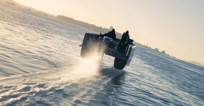 Flying electric ferries battle to smoothly sail commuters over the wave crests