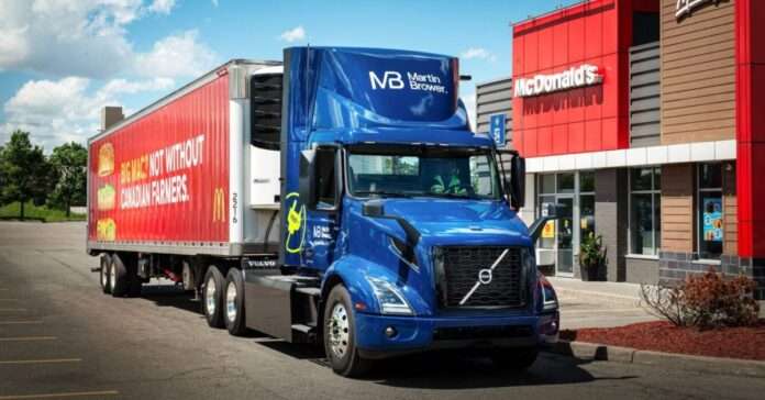 McDonald’s puts 10 Volvo VNR Electric class 8 semi trucks to work
