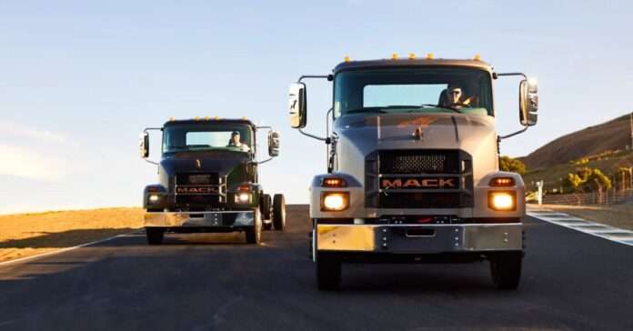 Mack MD Electric semi truck gets to work at PITT OHIO fleet