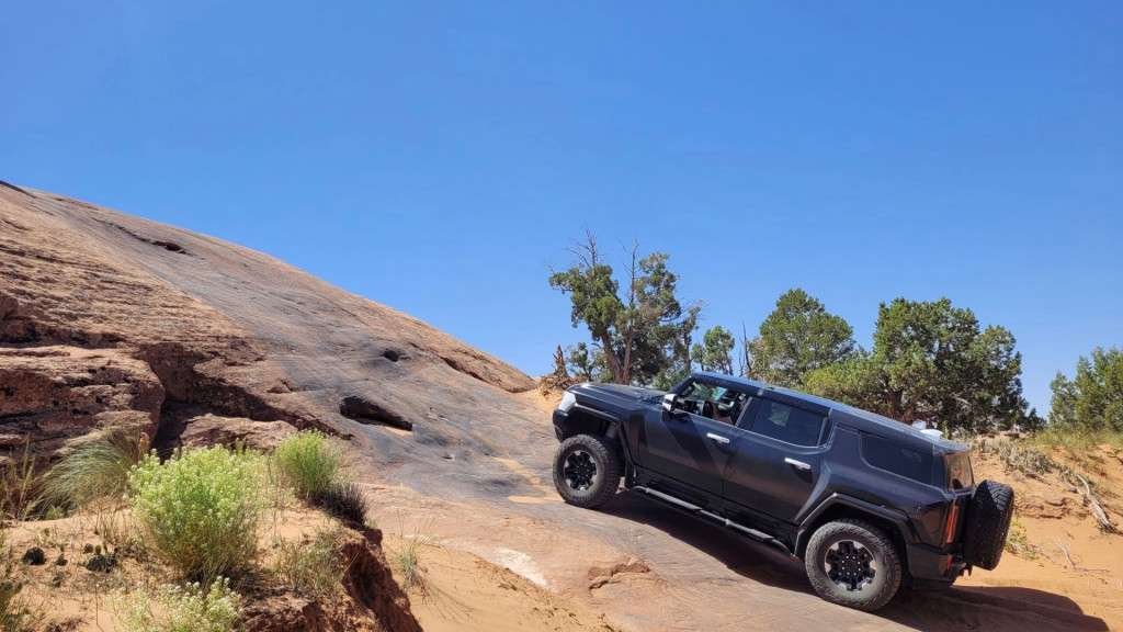 2024 GMC Hummer EV SUV testing in Moab