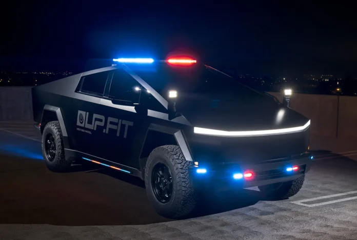 Tesla Cybertruck reporting for police duty in California