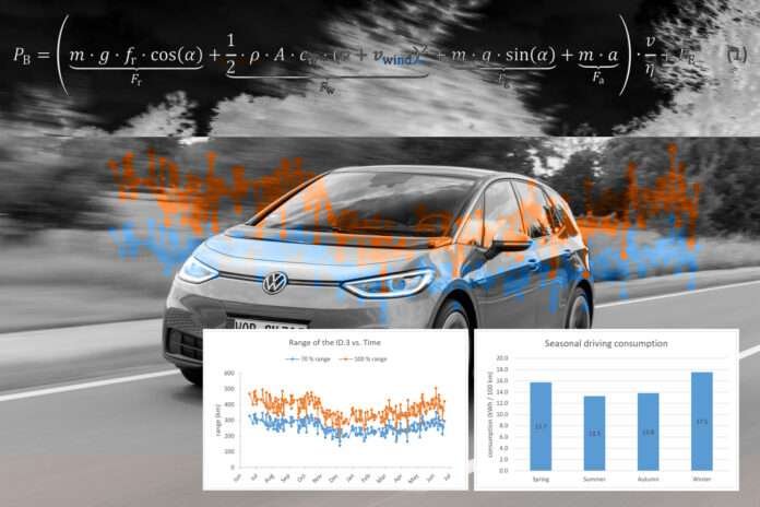 Correct determination of driving consumption and ranges of electric vehicles