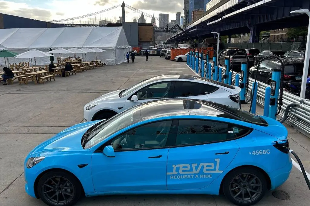 Revel DC fast-charging site at New York City's Pier 36