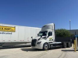 J.B. Hunt Dedicated electric truck