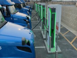 Electrify America and 4 Gen Logistics open electric truck charging station