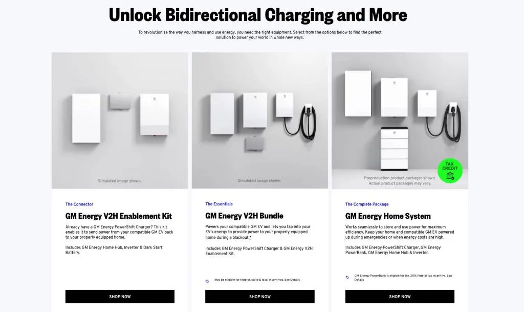 General Motors energy storage hardware