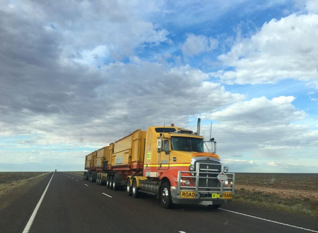 Truck on the road; Via Unsplash 