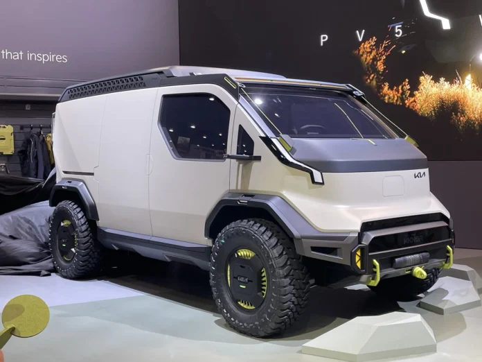 Kia PV5 WKNDR concept readies the electric van for adventures