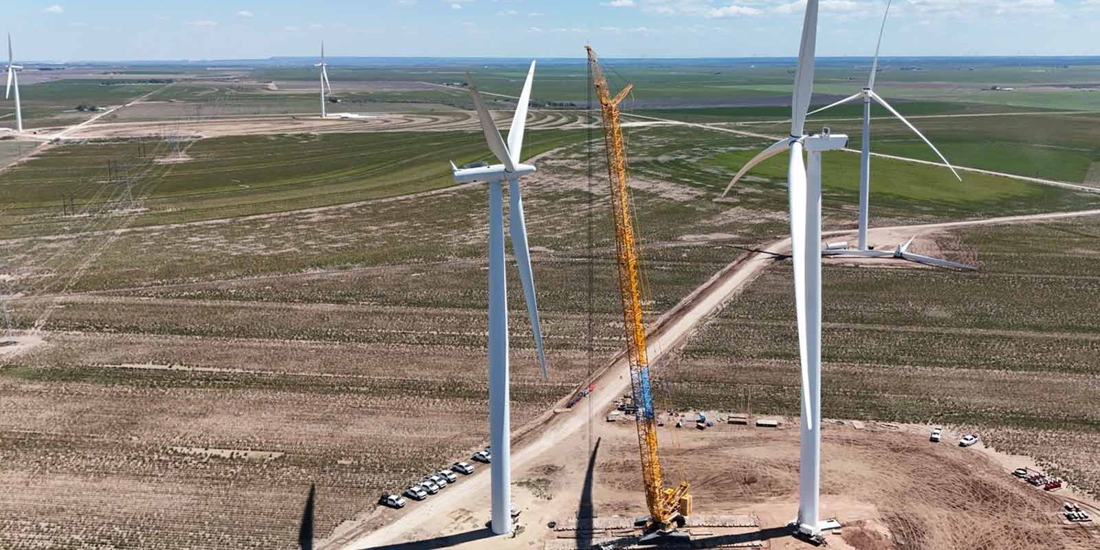 Rivian wind farm Texas