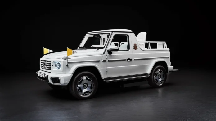 Mercedes-Benz gives Pope Francis the first electric Popemobile
