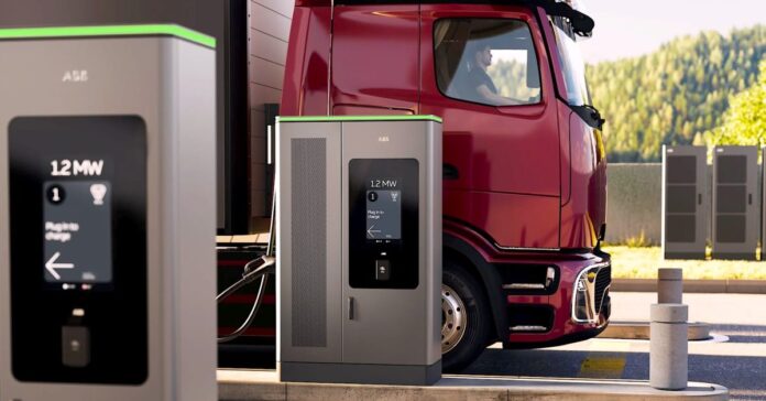 ABB is bringing its new, 1.2 MW modular truck chargers to ACT Expo
