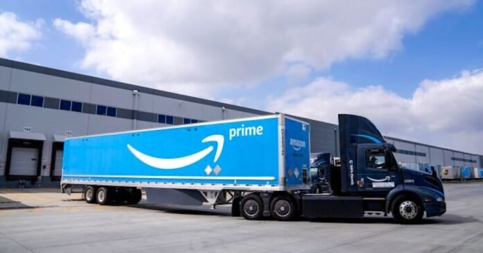 Amazon puts first electric semi trucks into ocean freight operation
