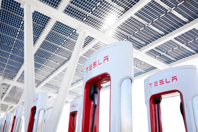 Tesla pause sparks EV charging rivals in $5B federal buildout