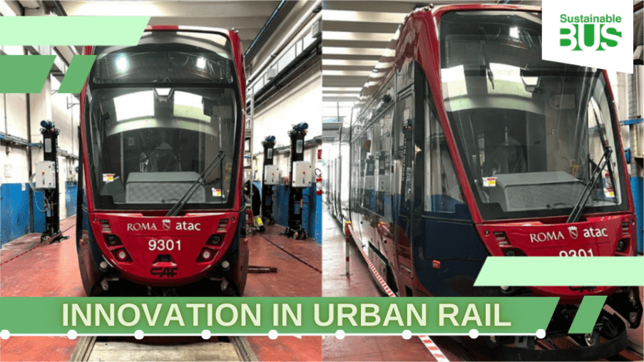 The first of 121 new CAF Urbos trams arrives in Rome for ATAC