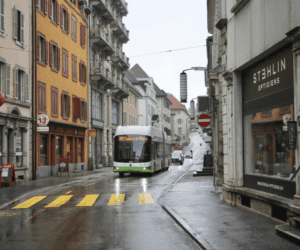 The return of the trolleybus (by Hess) to La Chaux-de-Fonds